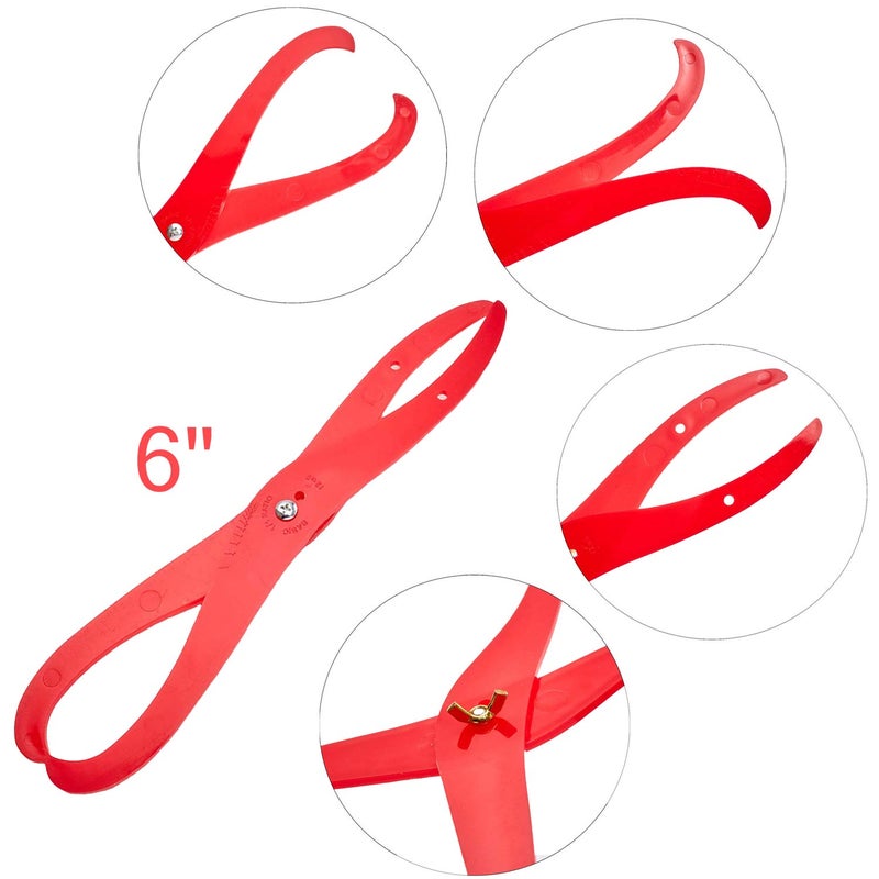 DIYstore 6" Length Bent-Leg Plastic Caliper Clay Sculpture Ceramic Measuring Pottery Tool for Carving, Shaping, Clay Sculpture, Modeling - Image 2